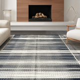 Chic Monochrome Striped Reversible Design(Black)