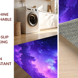 Ultra Soft Area Rug, Non Slip, Stain Resistant, Washable Area Rugs for Living Room, Bedroom, Mystical Stellar Gradient Design(Purple)