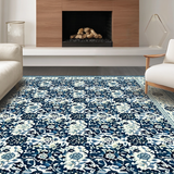 Contemporary Abstract Botanical Fusion(Blue)