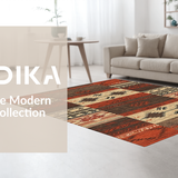 Eclectic Multi tone Abstract Artwork(Red)