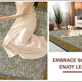 Ultra Soft Area Rug, Non Slip, Stain Resistant, Washable Area Rugs for Living Room, Bedroom, Luxurious Black and Ivory Contrast(Gray)