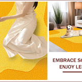 Ultra Soft Area Rug, Non Slip, Stain Resistant, Washable Area Rugs for Living Room, Bedroom, Contemporary Yellow Home Office Plush Accent Rug(Yellow)