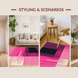Dynamic Geometric Color Play(Pink)