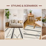 Cosy Beige and Black Symmetry(Beige)