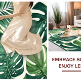 Ultra Soft Area Rug, Non Slip, Stain Resistant, Washable Area Rugs for Living Room, Bedroom, Serene Botanical Illustration Style(Green)