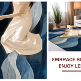 Chic Oceanic Flowing Design Element(Blue)