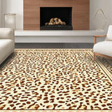 Ultra Soft Area Rug, Non Slip, Stain Resistant, Washable Area Rugs for Living Room, Bedroom, Sophisticated Neutral Animal Design(Beige)