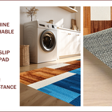 Ultra Soft Area Rug, Non Slip, Stain Resistant, Washable Area Rugs for Living Room, Bedroom, Abstract Blue Brown Living Room Non-Slip Carpet(Blue)