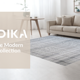 Ultra Soft Area Rug, Non Slip, Stain Resistant, Washable Area Rugs for Living Room, Bedroom, Elegant High Pile Contemporary Style(Gray)