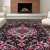 Vibrant Retro Botanical Theme(Black)