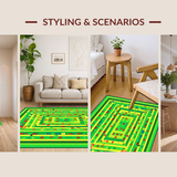 Charming Whimsical Round Design(Green)