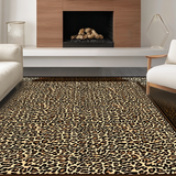 Ultra Soft Area Rug, Non Slip, Stain Resistant, Washable Area Rugs for Living Room, Bedroom, Bold Statement Animal Design(Beige)