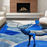 Artistic Contemporary Wildlife Theme(Blue)