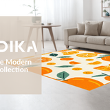 Ultra Soft Area Rug, Non Slip, Stain Resistant, Washable Area Rugs for Living Room, Bedroom, Whimsical Colorful Shaggy Rug(Orange)