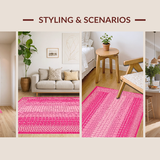 Lively Earthy Crocodile Motif(Pink)