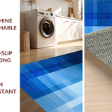 Ultra Soft Area Rug, Non Slip, Stain Resistant, Washable Area Rugs for Living Room, Bedroom, Stylish Abstract Composition Splash(Blue)