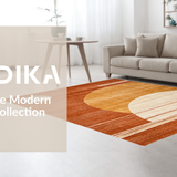 Ultra Soft Area Rug, Non Slip, Stain Resistant, Washable Area Rugs for Living Room, Bedroom, Trendy Artistic Ethereal Patterns(Brown)