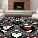 Whimsical Abstract Heart Motif(Black)