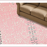 Ultra Soft Area Rug, Non Slip, Stain Resistant, Washable Area Rugs for Living Room, Bedroom, Soft Pastel Animal Print Delight(Pink)