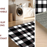 Contemporary Earth Tone Plaid Charm(Black)
