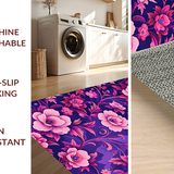 Ultra Soft Area Rug, Non Slip, Stain Resistant, Washable Area Rugs for Living Room, Bedroom, Stylish Luxe Shag Textures(Purple)