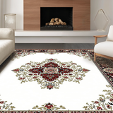 Ultra Soft Area Rug, Non Slip, Stain Resistant, Washable Area Rugs for Living Room, Bedroom, Contemporary Bold Flower Aesthetic(Red)