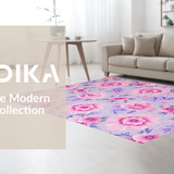 Ultra Soft Area Rug, Non Slip, Stain Resistant, Washable Area Rugs for Living Room, Bedroom, Chic Pastel Fluffy Aesthetic(Purple)