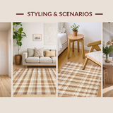 Transitional Subtle Striped Visual(Beige)