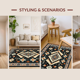 Striking Color Geometric Shapes(Black)