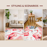 Playful Flamingo and Leaf Fusion(Pink)