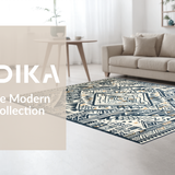 Modern Stylish Floral Composition(Blue)