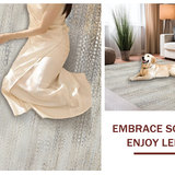 Elegant Low Pile Textured Motif(Gray)