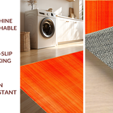Ultra Soft Area Rug, Non Slip, Stain Resistant, Washable Area Rugs for Living Room, Bedroom, Contemporary Rich Orange Aesthetic(Orange)