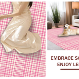 Rustic Chic Contrasting Squares(Pink)