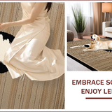 Ultra Soft Area Rug, Non Slip, Stain Resistant, Washable Area Rugs for Living Room, Bedroom, Rustic Earthy Toned Animal Motif(Beige)