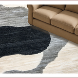 Ultra Soft Area Rug, Non Slip, Stain Resistant, Washable Area Rugs for Living Room, Bedroom, Global-Inspired Ivory Black Living Room Stain-Resistant Rug(Beige)
