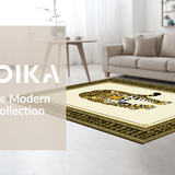 Ultra Soft Area Rug, Non Slip, Stain Resistant, Washable Area Rugs for Living Room, Bedroom, Rustic Earthy Leopard Vibes(Beige)