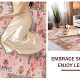 Charming Pastel Botanical Motif(Pink)