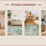 Rustic Distressed Textured Elegance(Green)