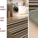 Ultra Soft Area Rug, Non Slip, Stain Resistant, Washable Area Rugs for Living Room, Bedroom, Chic Animal Stripe Aesthetic(Black)