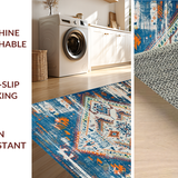 Warm Earthy Floral Impression(Blue)