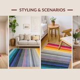 Eclectic Dark Grey Geometric Arrangement(Yellow)