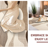 Trendy Warm Abstract Waves(Beige)