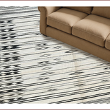Ultra Soft Area Rug, Non Slip, Stain Resistant, Washable Area Rugs for Living Room, Bedroom, Elegant Monochrome Diamond Pattern(Black)