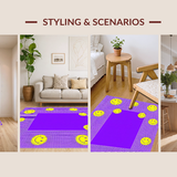 Eclectic Playful Smiling Motif(Purple)