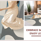 Ultra Soft Area Rug, Non Slip, Stain Resistant, Washable Area Rugs for Living Room, Bedroom, Modern Farmhouse Dining Room Soft Indoor Floor Rug(Gray)
