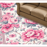 Ultra Soft Area Rug, Non Slip, Stain Resistant, Washable Area Rugs for Living Room, Bedroom, Vintage Faux Wool(Pink)