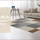 Ultra Soft Area Rug, Non Slip, Stain Resistant, Washable Area Rugs for Living Room, Bedroom, Abstract Vintage Boho(Gray)