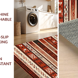 Sophisticated Trellis Design in Rust Tones(Red)