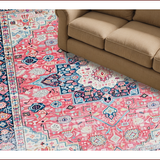 Ultra Soft Area Rug, Non Slip, Stain Resistant, Washable Area Rugs for Living Room, Bedroom, Colorful Oriental Nursery Stain-Resistant Area Rug(Blue)
